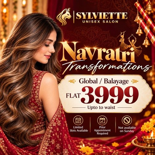 Offer: Global Color or Balayage at Rs. 3999 up to waist length